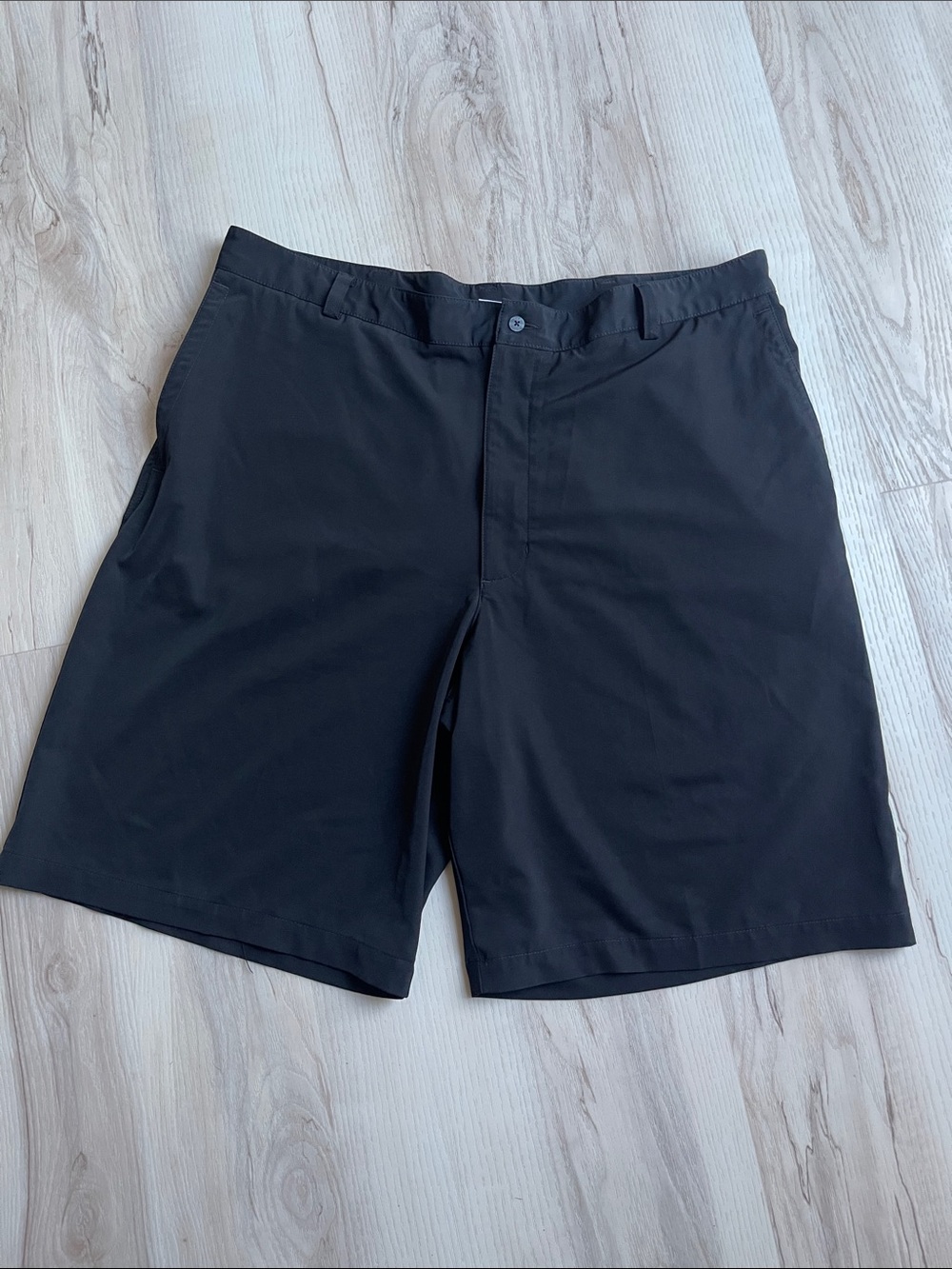 Nike Men's Black Flat-Front Performance Shorts